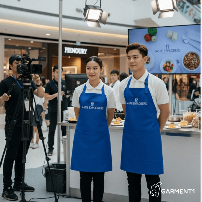 รับผลิตผ้ากันเปื้อนสกรีนโลโก้