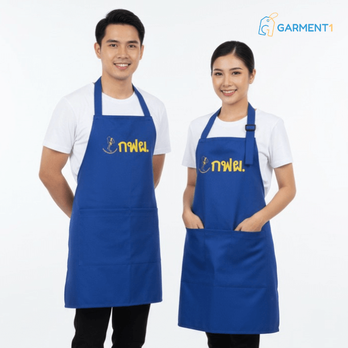 รับผลิตผ้ากันเปื้อนสกรีนโลโก้