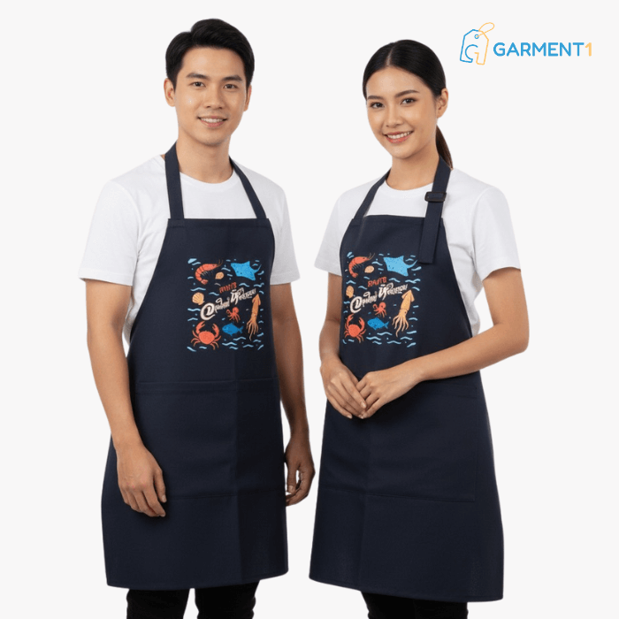 รับผลิตผ้ากันเปื้อนสกรีนโลโก้