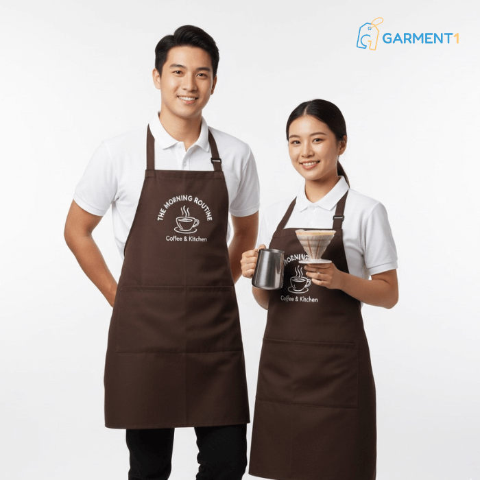 รับผลิตผ้ากันเปื้อนสกรีนโลโก้