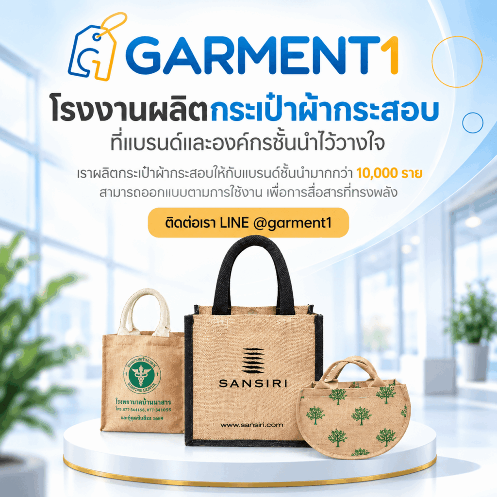 ผลิตกระเป๋าผ้ากระสอบ